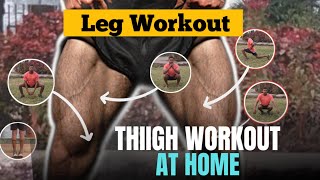 Thigh Workout At Home  Leg Workout  Sahil paswan [upl. by Vaish]