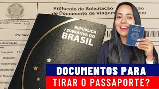 QUAIS DOCUMENTOS PRECISA PARA FAZER O PASSAPORTE PASSAPORTE 2021 [upl. by Ozzy985]