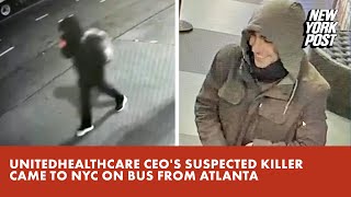 UHC ceos suspected killer arrived in NYC last month on bus that left from Atlanta sources [upl. by Polk]