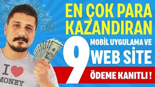 EN ÇOK PARA KAZANDIRAN MOBİL UYGULAMALAR VE WEB SİTELER  ÖDEME KANITLI  2021 [upl. by Trojan378]