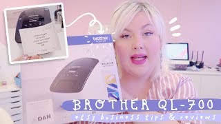 REVIEW UNBOXING amp SETUP Brother QL 700 for Etsy amp ECommerce Businesses [upl. by Geldens506]