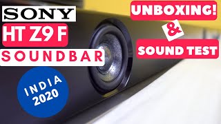 Sony HT Z9F Soundbar detailed Unboxing and sound Test 2020 [upl. by Anelehs706]