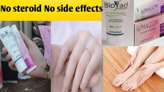 Hand and foot whitening creams  without side effects Alphaglow whitening cream [upl. by Viridis314]