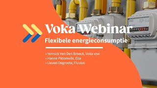 Voka Webinar  Flexibele Energieconsumptie [upl. by Nednal887]