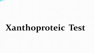 Xanthoproteic Testكشف او اختبار الزانثروبروتك [upl. by Ainotna]