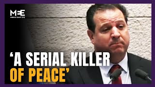 MK removed from podium after calling Netanyahu ‘serial killer of peace’ [upl. by Dodie951]