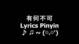 有何不可  Lyrics Pinyin [upl. by Alecia871]