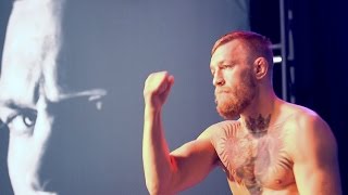 Conor McGregor leaves UFC 202 open workout in dramatic fashion [upl. by Amr922]