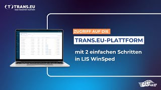 Frachtmanagement für Ihre Speditionssoftware  TMSSystem I LIS WinSped Integration mit Transeu [upl. by Adnylg316]