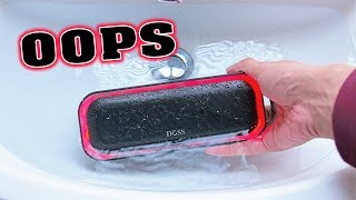 Bluetooth Speaker IPX5 Water Test [upl. by Medlin]