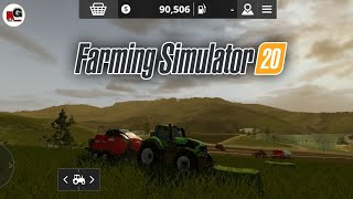 Farming Simulator 20  Mowing Grass amp Meking Grass Bells [upl. by Kevan]