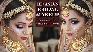 Bridal Makeup Tutorial  Step By Step Bridal Makeup  Indian Brides  Chandi Singh [upl. by Rowley]