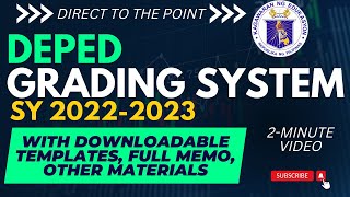 DEPED GRADING SYSTEM 2022  2023 I CLASSROOM ASSESSMENT I DO 34 s 2022 I DO 8 s 2015 I GRADING S [upl. by Linnet]