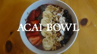 Acai Bowl Recipe  Healthy Breakfast [upl. by Teddi]