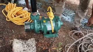 New Open Well Submersible Motor 5hp Installation Process [upl. by Biebel503]