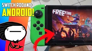 TESTEI O ANDROID NO NINTENDO SWITCH E TÁ LINDO [upl. by Ellennahs662]