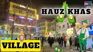 Hauz khas village  DELHI CLUBCAFEBARRESTAURANT [upl. by Aihsak]