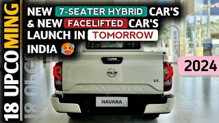 कल लॉन्च होगी 🔥 ये 7Seater Hybrid Cars और नई Facelifted Cars 🚒 In India 2024  Features Price 💸 [upl. by Nottage]