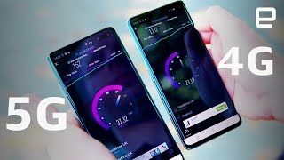 Samsung Galaxy S10 5G vs Galaxy S10 [upl. by Grindlay166]