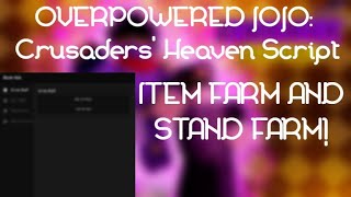 Crusaders heaven  Item Farm Script  More  WORKING 2022 [upl. by Greenleaf]