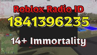 Immortality Roblox Radio CodesIDs [upl. by Gnirol]