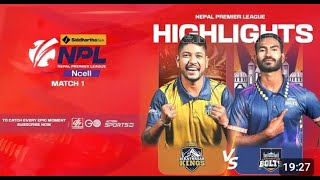 HIGHLIGHT BIRATNAGAR KINGS VS JANAKPUR BOLTS  NPL [upl. by Lionel749]