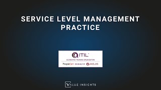 ITIL® 4 Foundation Exam Preparation Training  Service Level Management Practice eLearning [upl. by Nattirb86]