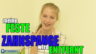 Feste ZAHNSPANGE wird ENTFERNT  Orthodentix [upl. by Bright]