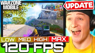 NEW MAXED GRAPHICS UPDATE  120 FPS WARZONE MOBILE GAMEPLAY [upl. by Enixam]