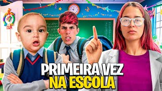 PRIMEIRA VEZ DO DAVI NA ESCOLA ele chorou [upl. by Hsenid]