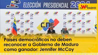 Países democráticos no deben reconocer a Gobierno de Maduro como ganador Jennifer McCoy [upl. by Hay762]