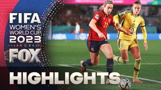 Spain vs Sweden Highlights  2023 FIFA Womens World Cup  Semifinals [upl. by Umont]