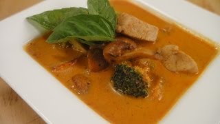 Chicken and Mushrooms in Thai Red Curry  Sanjeev Kapoor Khazana [upl. by Elolcin822]