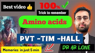 Memorize amino acids  amino acid easytricks to remember [upl. by Aneleve]