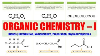 20 Dienes Introduction Nomenclature Preparation Physical Properties  Organic Chemistry 01 [upl. by Arracahs]