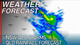 Severe Thunderstorms and Heavy Rainfall Forecast to Develop across Queensland and NSW from today [upl. by Ecnal]