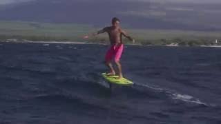 Worlds Longest Waves Open Ocean Foil Surfing [upl. by Eednak]