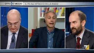 Travaglio vs Orfini quotBuzzi era un ergastolanoquot [upl. by Adnolaj303]