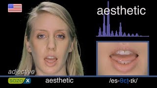 How To Pronounce AESTHETIC  American Pronunciation [upl. by Htesil]