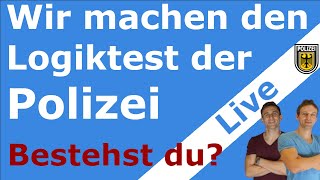 Online Logiktest der Polizei  Bestehen wir [upl. by Nelleeus438]