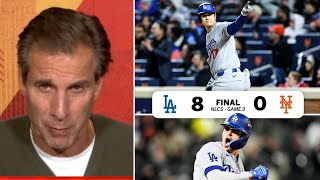 HIGH HEAT  quotSUPERMANquot  Mad Dog on Ohtani leads Dodgers CRUSH Mets 80 in NLCS take 21 series [upl. by Hgielrebma]