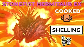 COOKED BY SHELLING  MHGU Stonefirst Hermitaur EX Valor Gunlance shelling Dragon Breath [upl. by Gausman314]