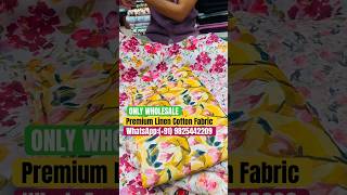 Linen Cotton Fabric Manufacturer For Summer In Surat  Cotton Fabrics Wholesaler In Surat [upl. by Emalee]