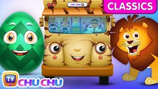 ChuChu TV Classics Wheels On The Bus Kenya Wildlife Safari Surprise Eggs Nursery Rhymes [upl. by Gelb]