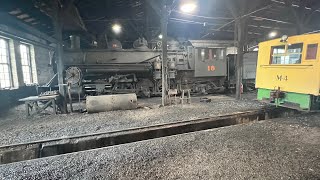 EAST BROAD TOP Railroad 3 FOOT Narrow Gauge ROUNDHOUSE Tour  ROCKHILL FURNACE Pennsylvania [upl. by Tterraj451]