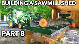 Sawmill Shelter amp A 15 Foot Beam From the Forest [upl. by Richelle]