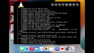 Very Tiny Linux 144MB floppy image  Boot Screen on iPad Linux iPadPro OS [upl. by Kelcy244]