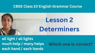 Class 10 CBSE English Grammar Determiners  class10english class10englishgrammar [upl. by Amethyst]