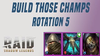 BUILD THOSE CHAMPIONS FOR SINTRANOS  Raid Shadow Legends [upl. by Fai408]