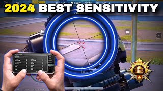 PUBG MOBILE SENSITIVITY SETTINGS 2024 🔥 COPY THIS NEW VERSION ☑️ [upl. by Ydor]